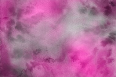 Sulu boya dekoratif doku. Parlak pembe arka plan