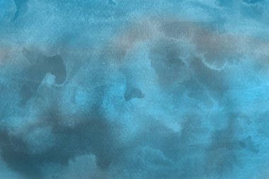  Dekoratif doku. Soyut mavi suluboya arka plan.