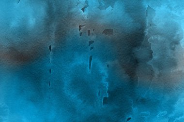  Dekoratif mavi doku. Soyut suluboya arka plan.