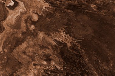 Soyut kahverengi arkaplan, boyalar dekoratif dokuyu karıştırır