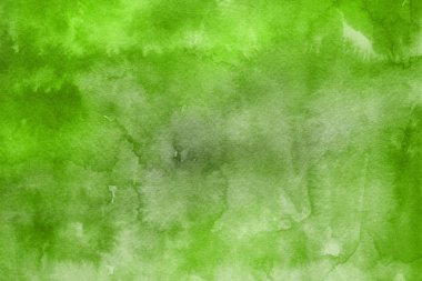 Dekoratif doku. Yeşil suluboya arka plan