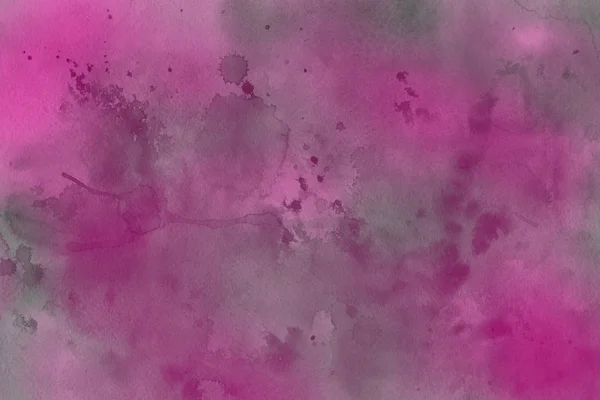 Akvarelu Dekorativní Texturu Zářivě Růžové Pozadí Abstraktní — Stock fotografie