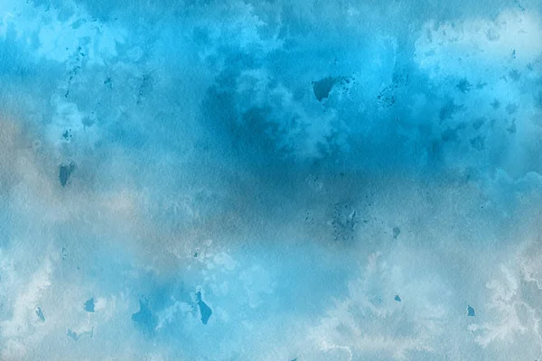 Abstrakte Blaue Aquarell Hintergrund Dekorative Textur Muster — Stockfoto