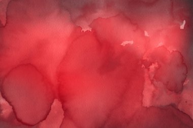 Sulu boya dekoratif doku. Kırmızı arka plan