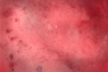 Sulu boya dekoratif doku. Kırmızı arka plan