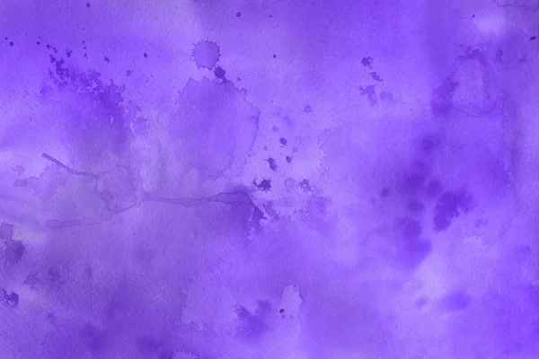 Abstrato Fundo Aquarela Violeta Brilhante Textura Decorativa Brilhante — Fotografia de Stock