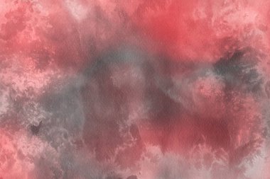 Sulu boya dekoratif doku. Kırmızı arka plan