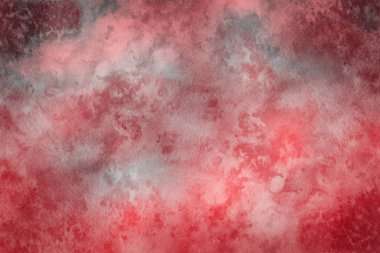 Sulu boya dekoratif doku. Kırmızı arka plan