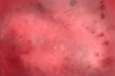 Sulu boya dekoratif doku. Kırmızı arka plan