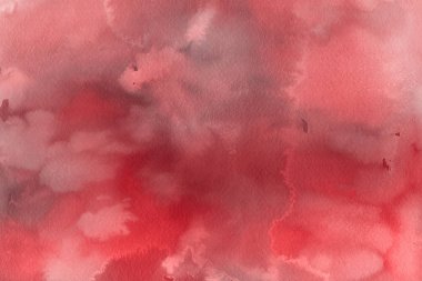Sulu boya dekoratif doku. Kırmızı arka plan