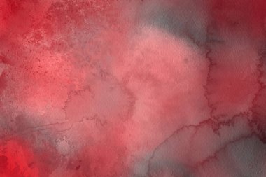 Sulu boya dekoratif doku. Kırmızı arka plan