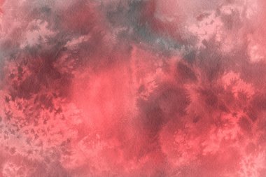 Sulu boya dekoratif doku. Kırmızı arka plan