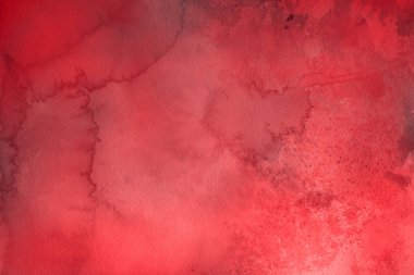 Sulu boya dekoratif doku. Kırmızı arka plan