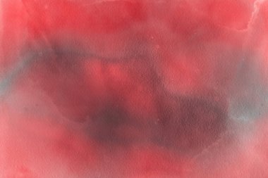 Sulu boya dekoratif doku. Kırmızı arka plan