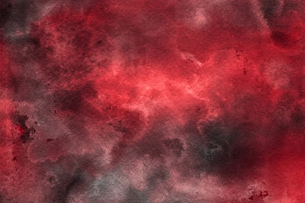 Fundo Abstrato Aquarela Vermelho Textura Decorativa — Fotografia de Stock