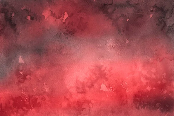 Watercolor Decorative Texture Abstract Red Background — Stock Photo, Image