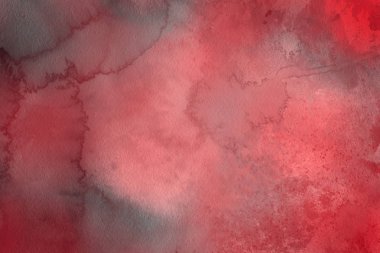 Sulu boya dekoratif doku. Kırmızı arka plan