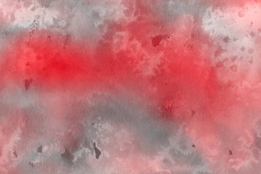 Sulu boya dekoratif doku. Kırmızı arka plan