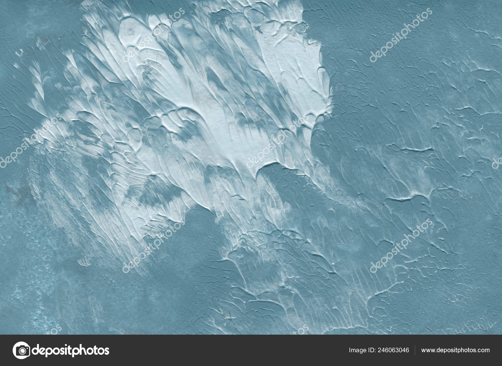 Abstract Blue Background Acrylic Painting Decorative Texture Stock