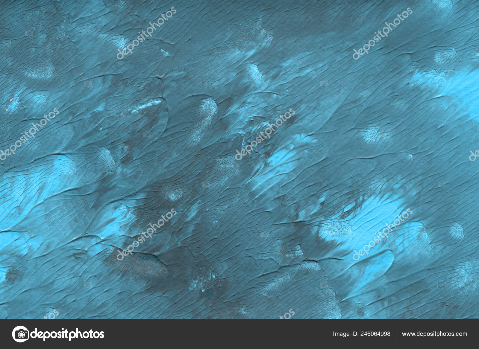 Abstract Blue Background Acrylic Painting Decorative Texture — Stock