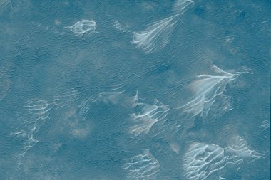 Mavi arka plan, akrilik boyama dekoratif doku