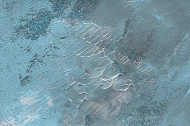 Mavi arka plan, akrilik boyama dekoratif doku