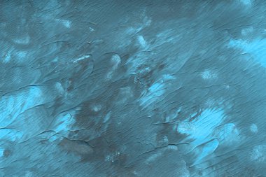 Mavi arka plan, akrilik boyama dekoratif doku