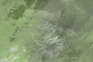 Yeşil arka plan, akrilik boyama dekoratif doku