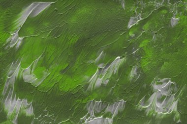 Yeşil arka plan, akrilik boyama dekoratif doku