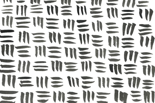 Black White Hand Drawn Pattern Background Illustration — Stock Photo, Image