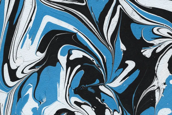 抽象的な青い大理石背景 装飾的な質感 — ストック写真