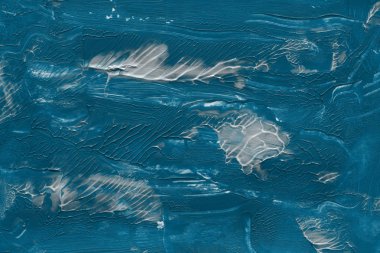 Mavi arka plan, akrilik boyama dekoratif doku