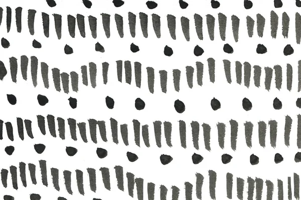 Black White Hand Drawn Pattern Background Illustration — Stock Photo, Image