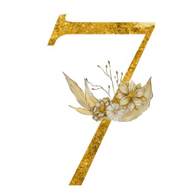 Çiçekler ve yaprakları ile dekoratif rakamı. Tatil ve çiçekçi tasarım