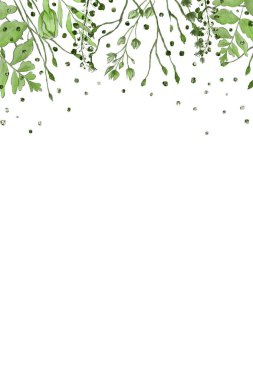  çiçekler ile bahar suluboya arka plan. Çiçekçi çerçeve dekoru.