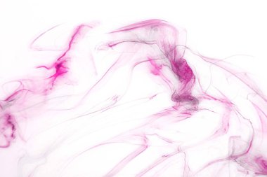 Beyaz kağıt arka planda renkli mürekkep ve suluboya doku. 