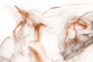 Beyaz kağıt arka planda renkli mürekkep ve suluboya doku. 