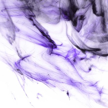 Beyaz kağıt arka planda renkli mürekkep ve suluboya doku. 