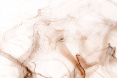 Beyaz kağıt arka planda renkli mürekkep ve suluboya doku. 