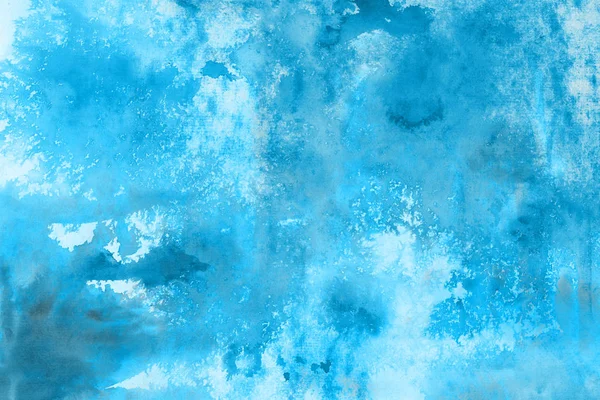 Textura Azul Colorida Fundo Papel Fugas Tinta Efeitos Ombre — Fotografia de Stock