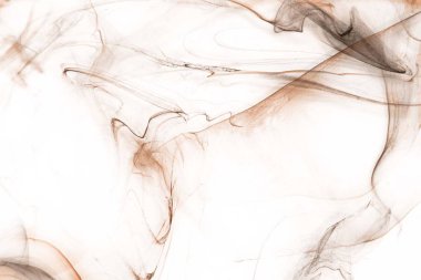 Beyaz kağıt arka planda renkli mürekkep ve suluboya doku. 