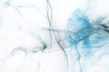 Beyaz kağıt arka planda renkli mürekkep ve suluboya doku. 