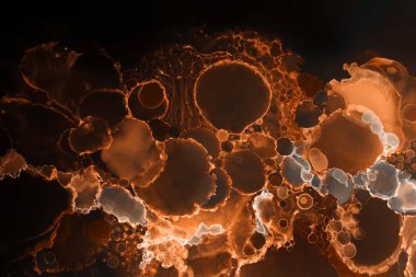 Renkli doku, kağıt arka plan. Boya sızıntıları ve ombre etkileri