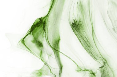 Beyaz kağıt arka planda renkli mürekkep ve suluboya doku. 