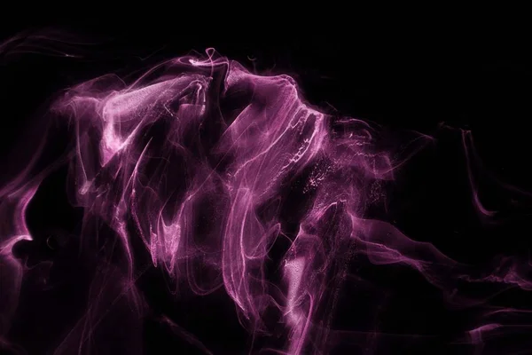 紫と黒のインクと水彩画のテクスチャ 紙の背景 — ストック写真
