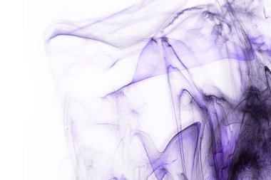 Beyaz kağıt arka planda renkli mürekkep ve suluboya doku. 