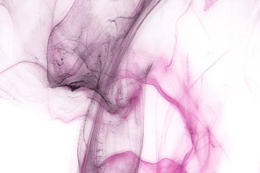 Beyaz kağıt arka planda renkli mürekkep ve suluboya doku. 