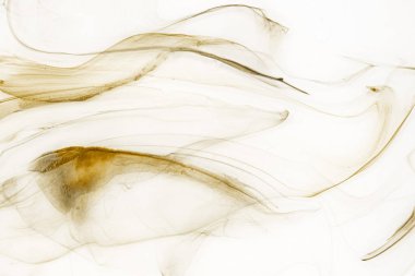 Beyaz kağıt arka planda renkli mürekkep ve suluboya doku. 