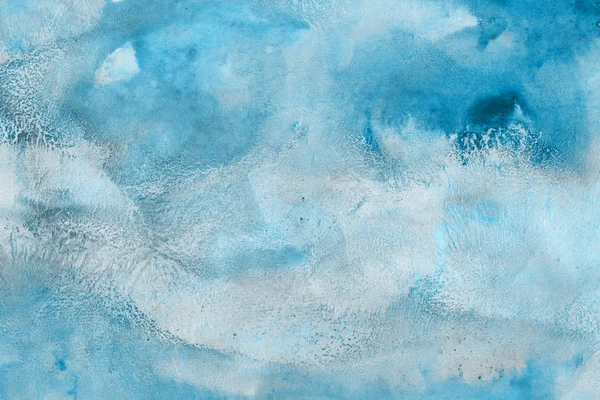 カラフルな青いテクスチャ 紙の背景 塗料の漏れとオンブレ効果 — ストック写真