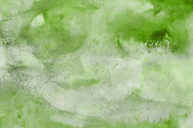 Renkli yeşil doku, kağıt arka plan. Boya sızıntıları ve ombre etkileri